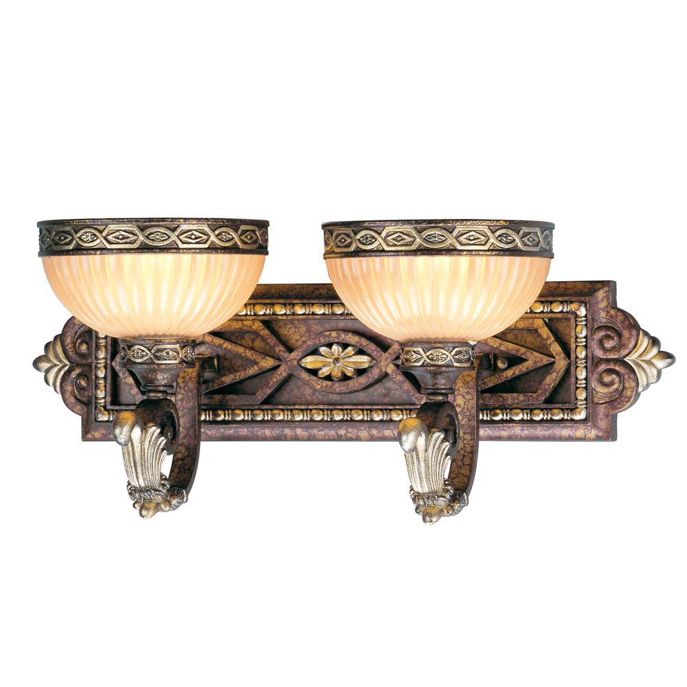 Livex Lighting 8532-64 Seville Bath in Palacial Bronze with Gilded Accents 